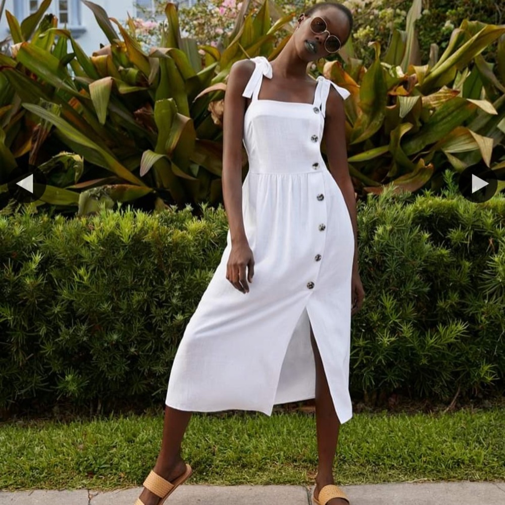 Primark | Button Up Tie Sleeve Dress